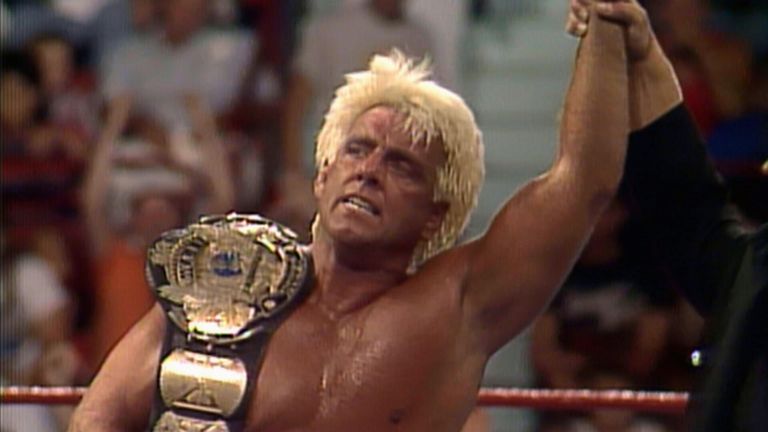 7 Ric Flair – Age 43 January 19 1992 – Royal Rumble
