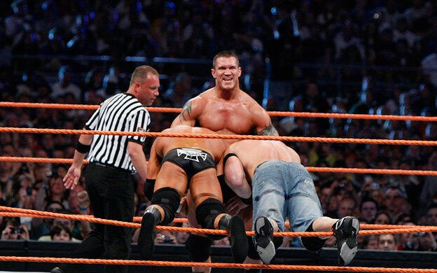 WrestleMania 24 (2008) – John Cena vs. Triple H vs. Randy Orton