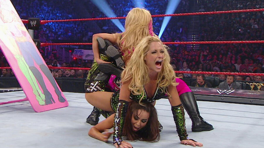 Beth Phoenix & Natalya vs. LayCool (Layla & Michelle McCool) – TLC 2010