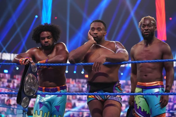 The New Day Kofi Kingston Big E and Xavier Woods