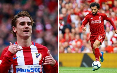 Atletico Madrid vs. Liverpool, Mohammad Salah and Griezmann