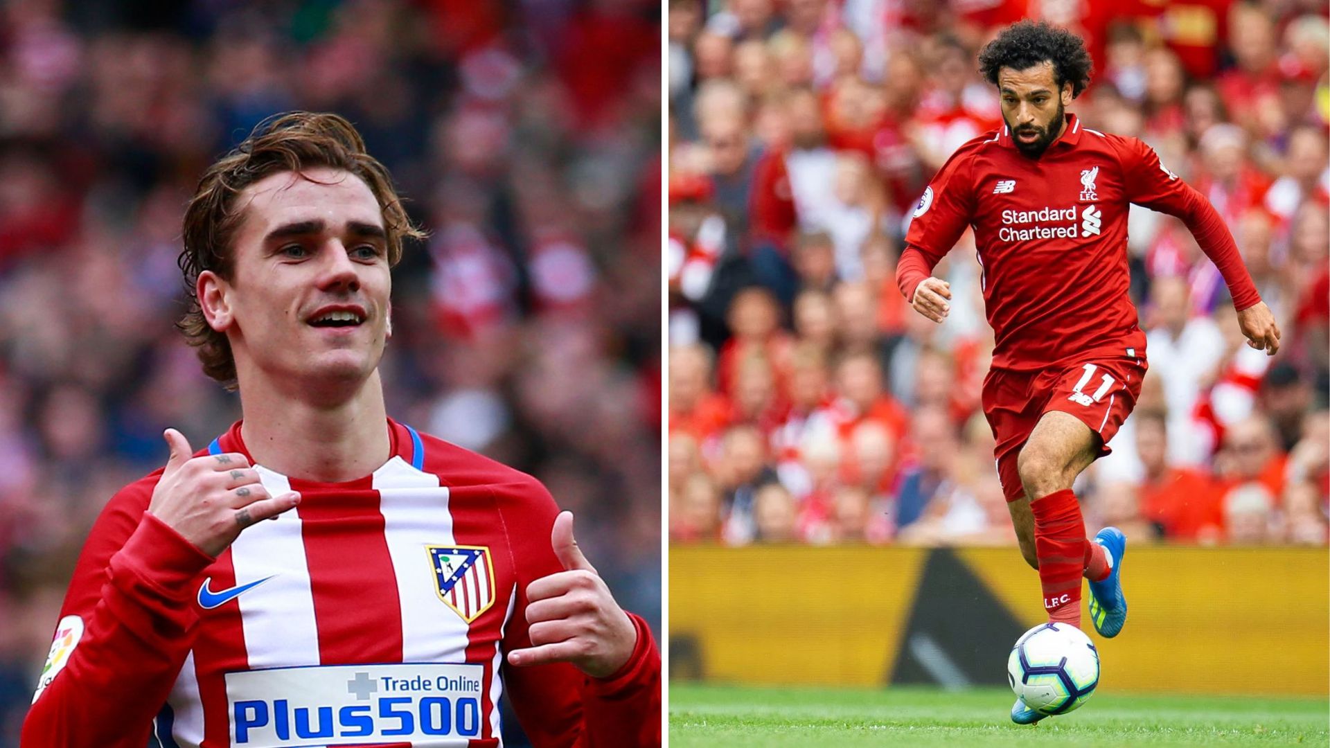 Atletico Madrid vs. Liverpool, Mohammad Salah and Griezmann
