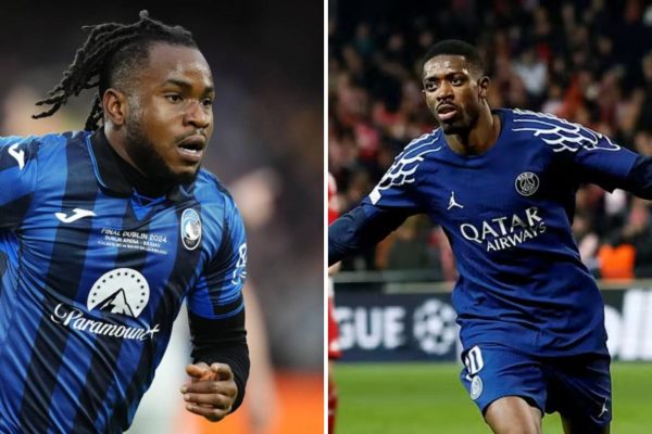 PSG vs. Atalanta Champions League Ousmane Dembele, Lookman