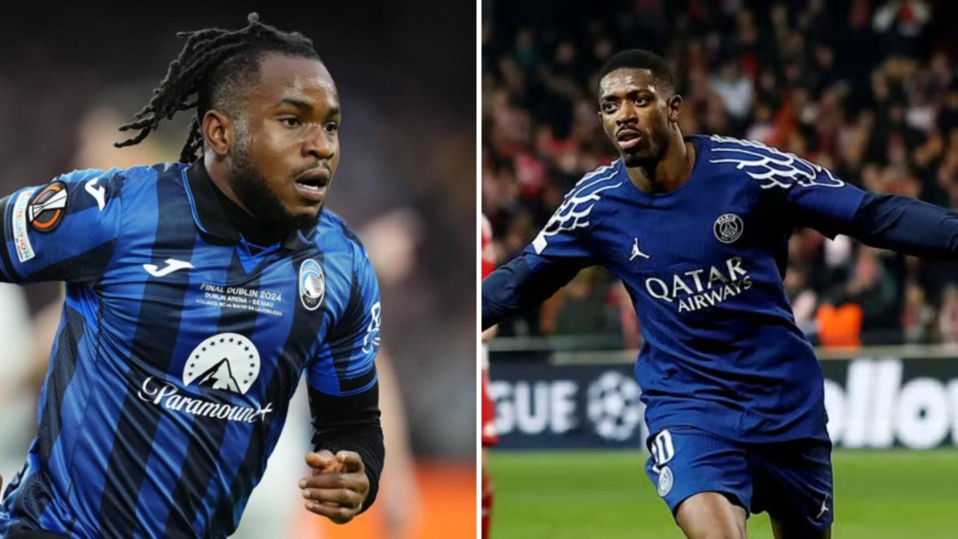 PSG vs. Atalanta Champions League Ousmane Dembele, Lookman