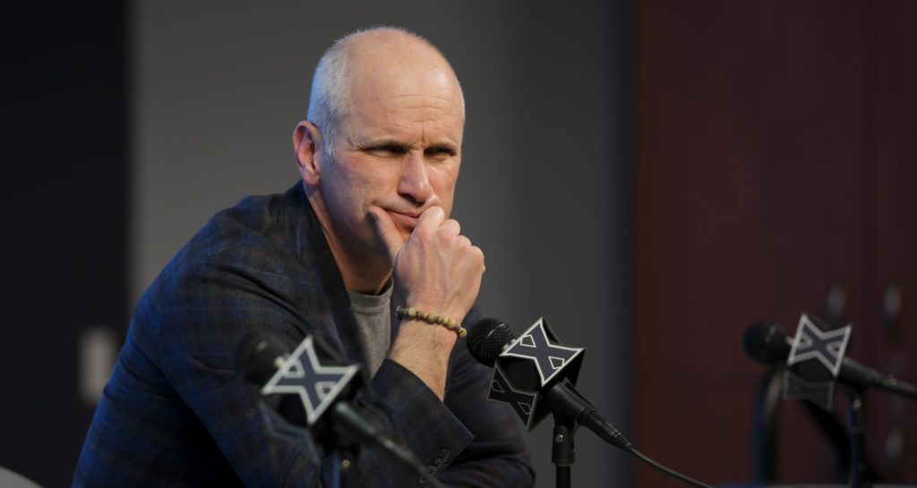 UConn Huskies head coach Dan Hurley (Credits: Awful Announcing's X handle)