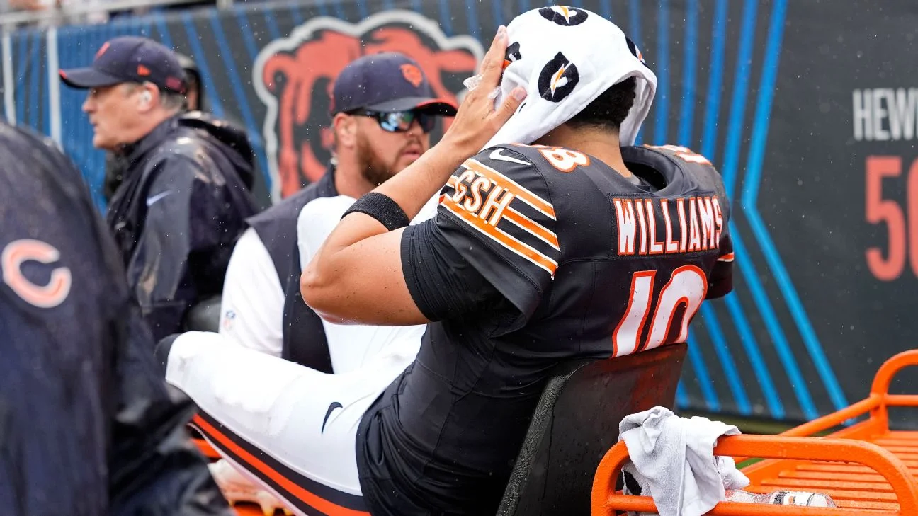 Chicago Bears' quarterback Caleb Williams
